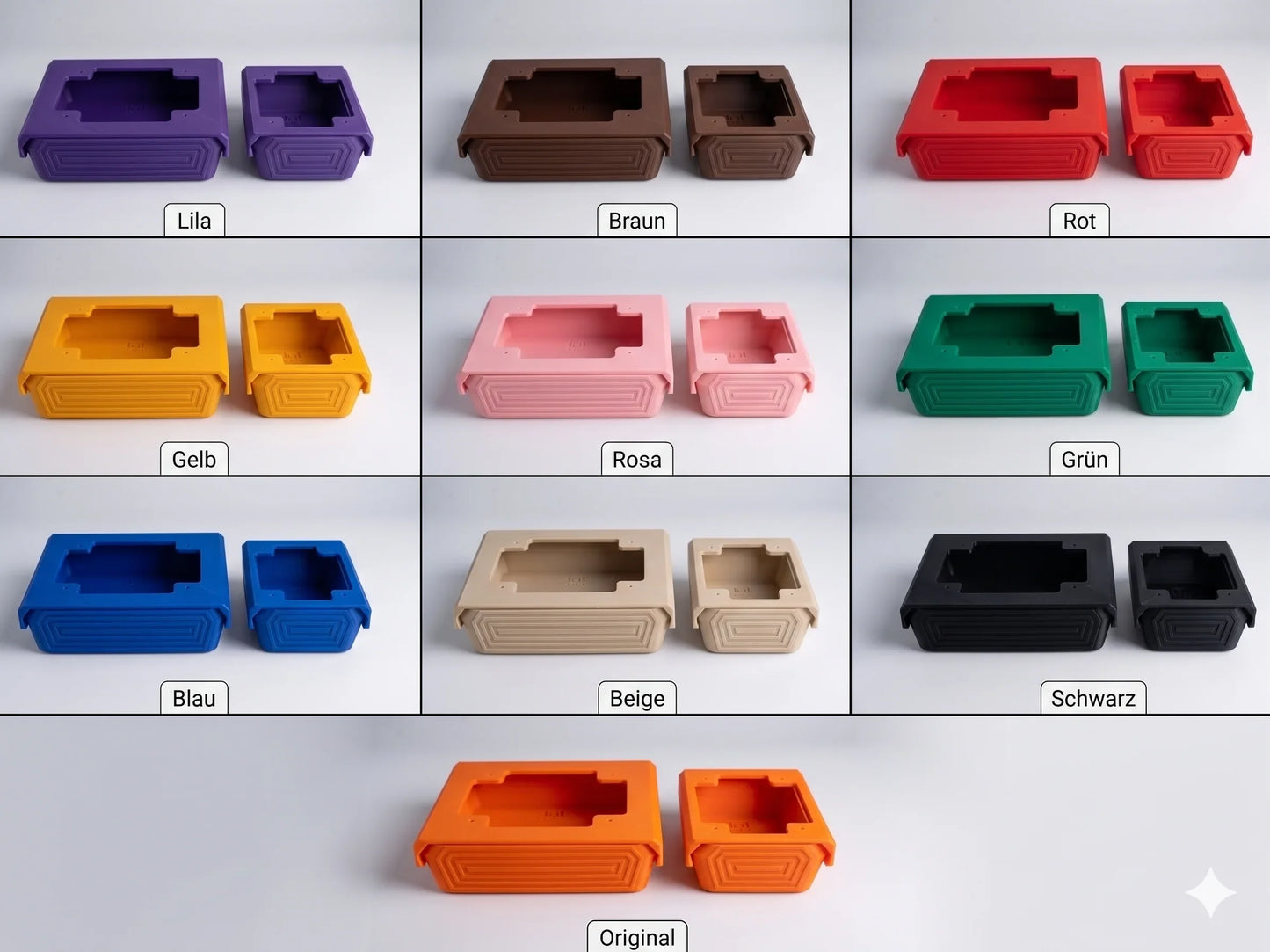 Untertisch Schubladen Set 3D gedruckt – Schreibtisch