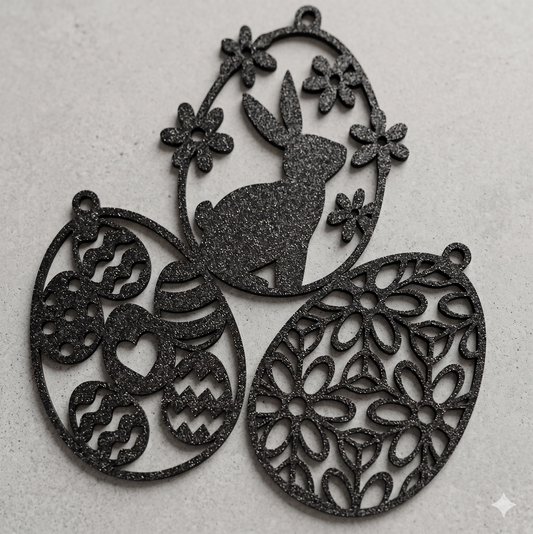 3D gedruckter 3er Ostereier Set