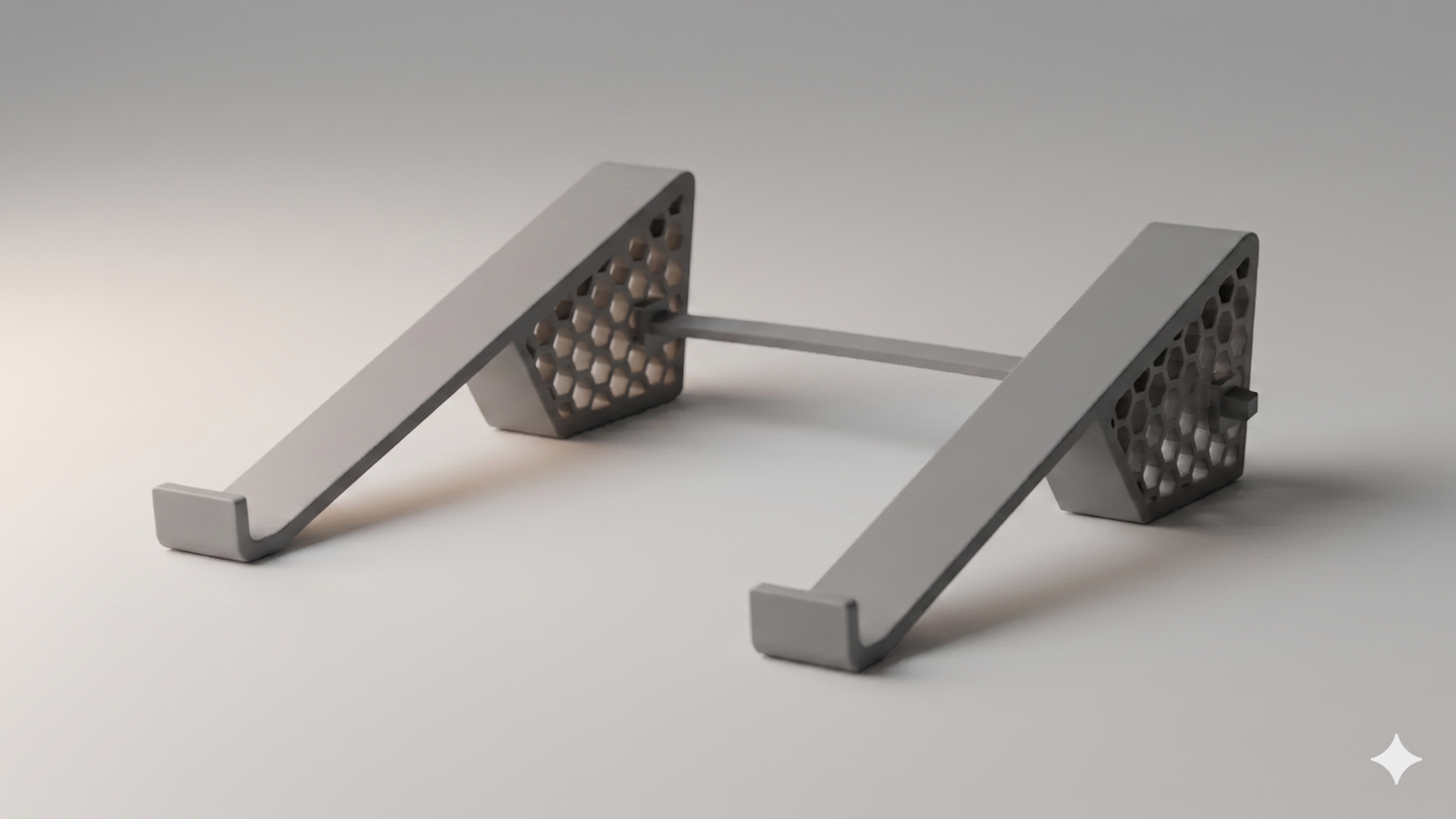 Laptop Ständer 3D gedruckt – Ergonomisch