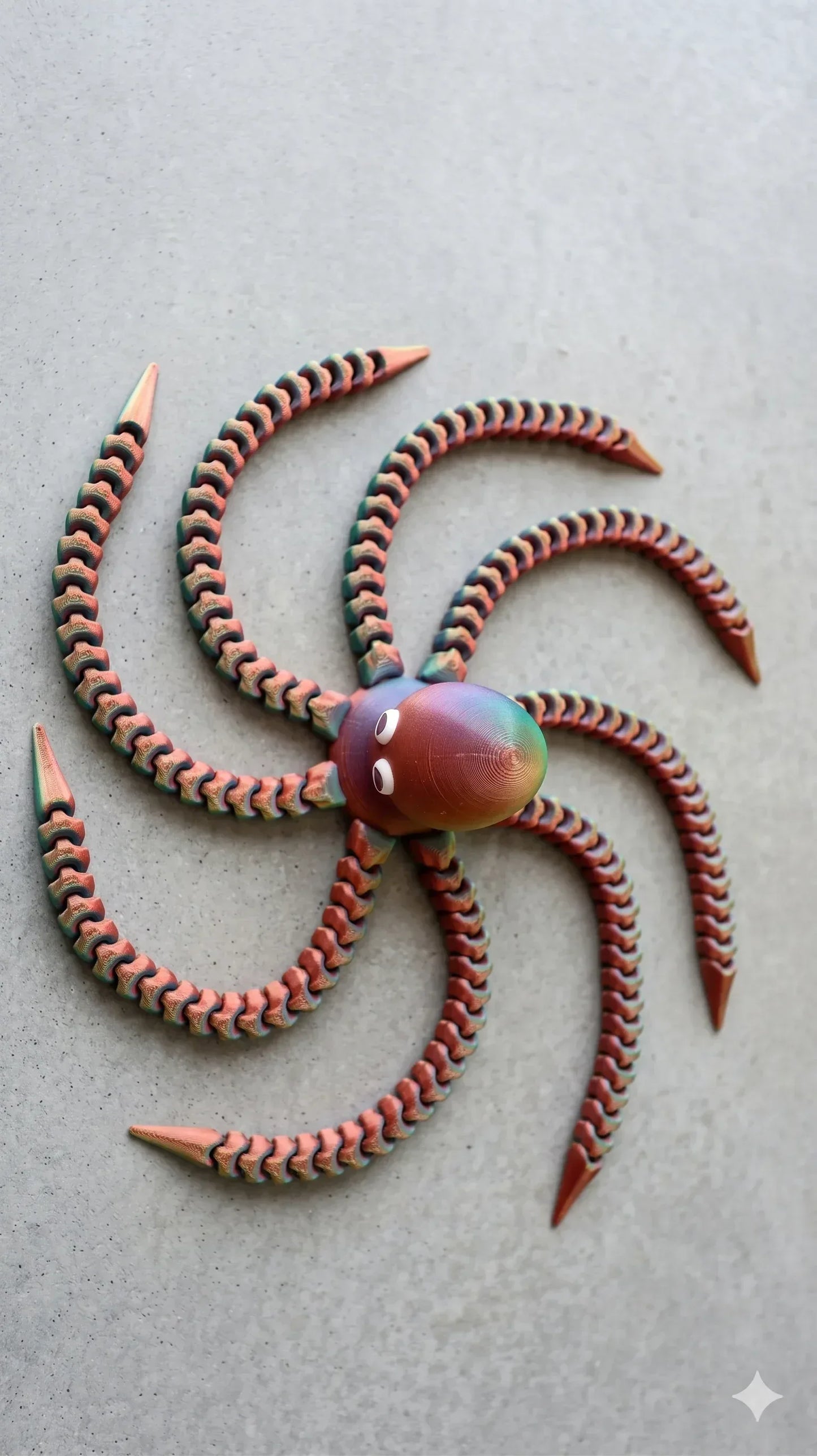 Oktopus Figur 3D gedruckt – Flexi Tintenfisch