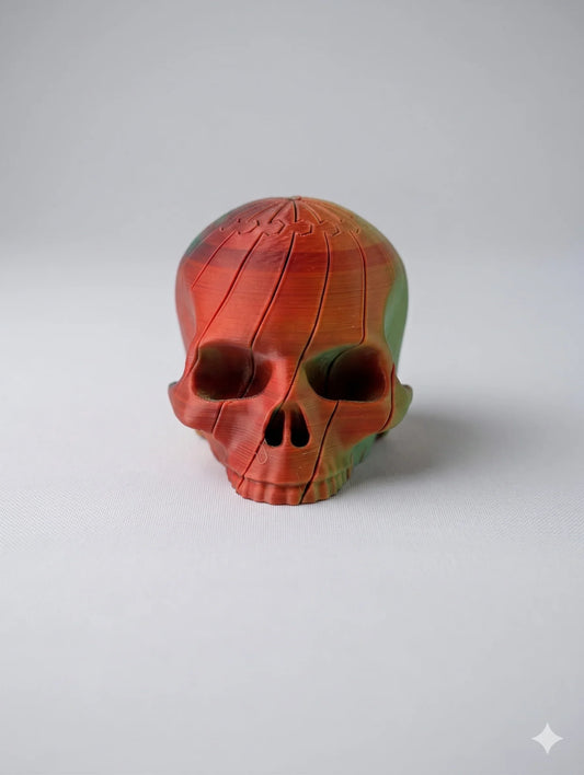 Fidget Toy Totenkopf 3D gedruckt – Stressball