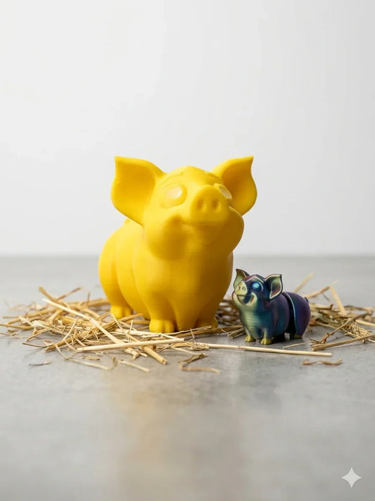 Schweinchen Figur 3D gedruckt – Süße Deko