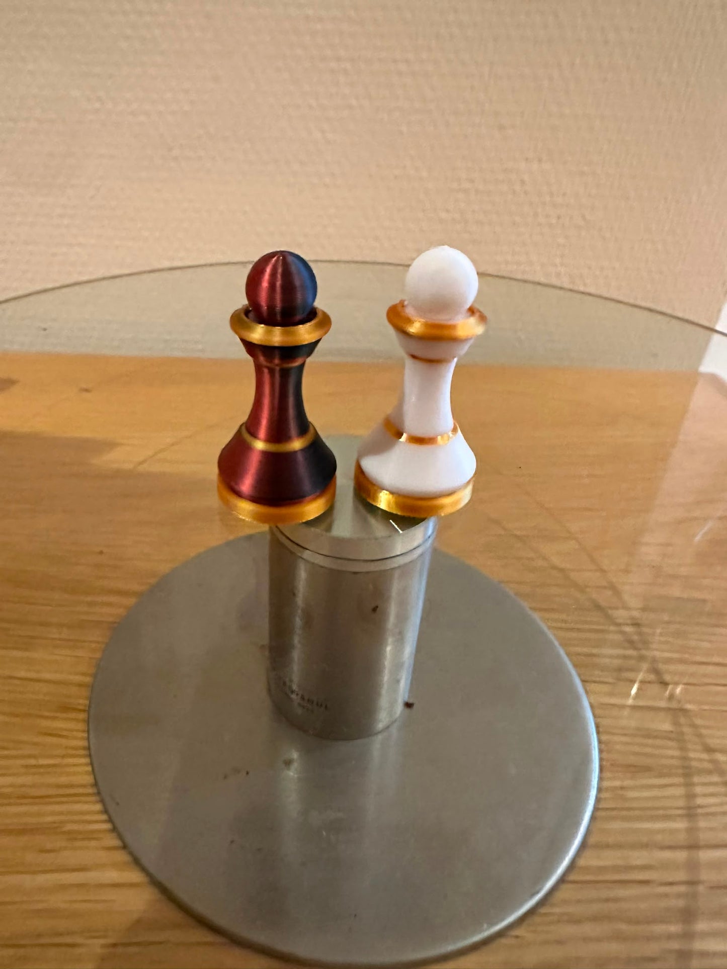 Modernes Designer-Schachspiel aus dem 3D-Drucker | Edles Schachset mit Figuren & Brett