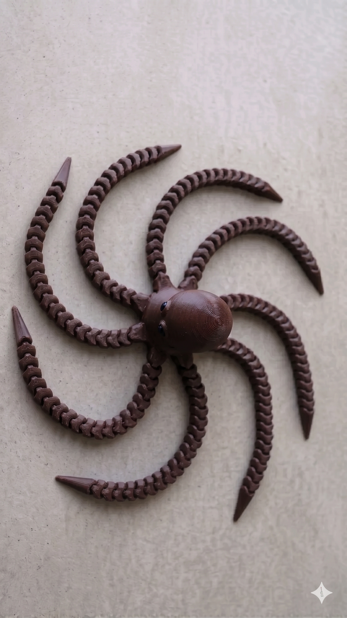 Oktopus Figur 3D gedruckt – Flexi Tintenfisch