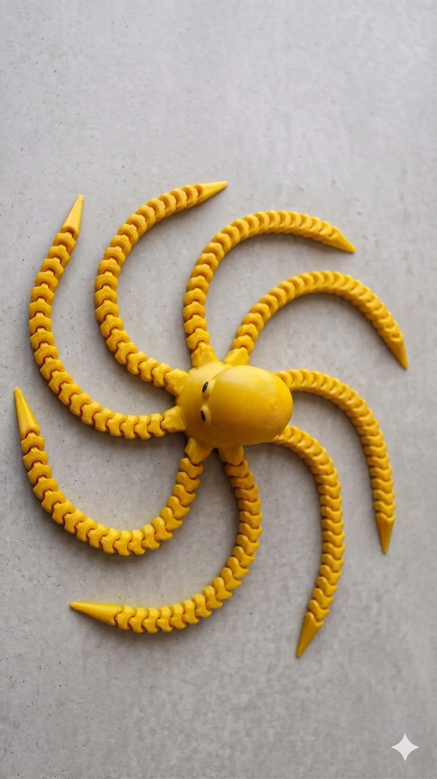Oktopus Figur 3D gedruckt – Flexi Tintenfisch
