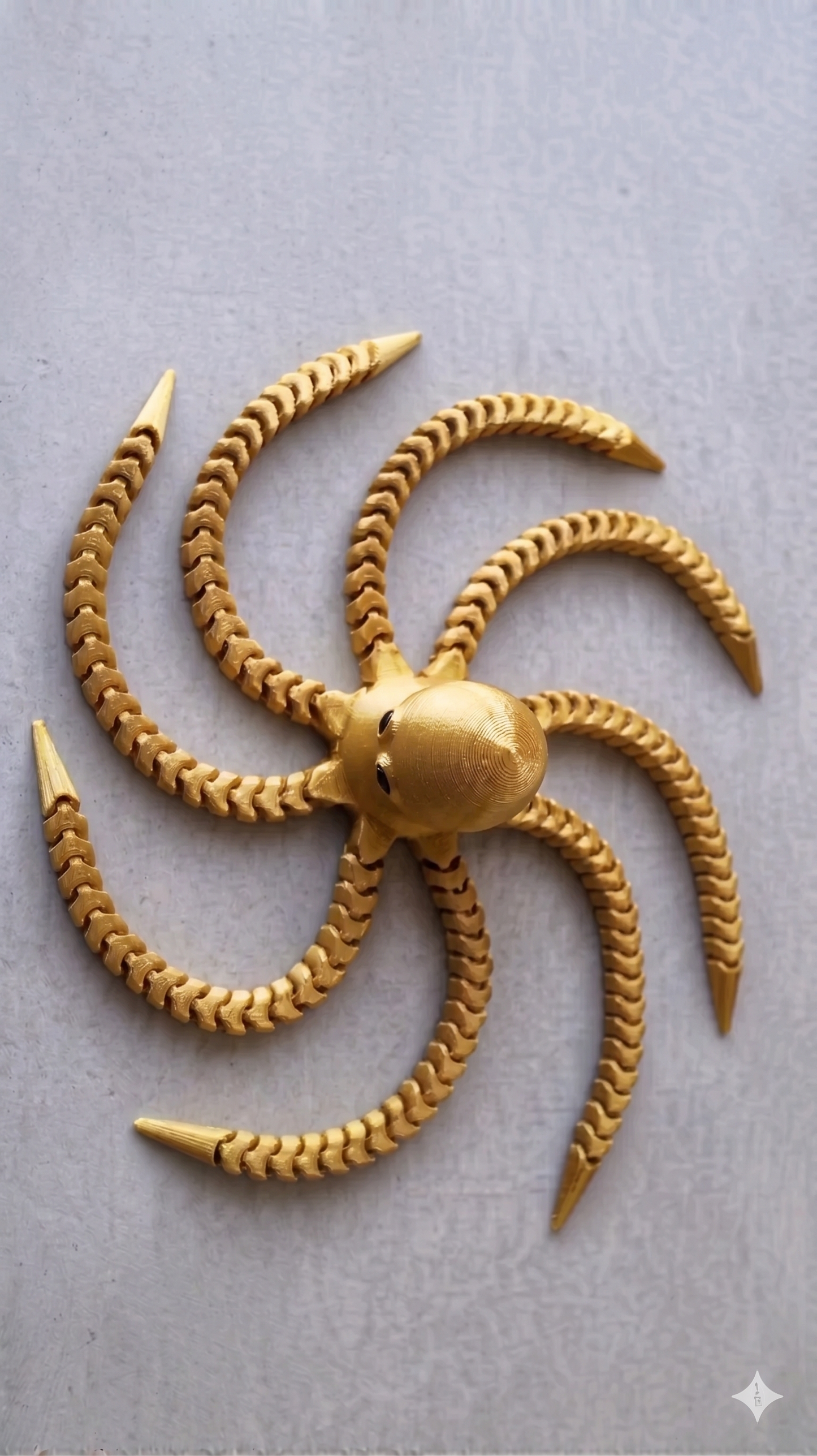 Oktopus Figur 3D gedruckt – Flexi Tintenfisch