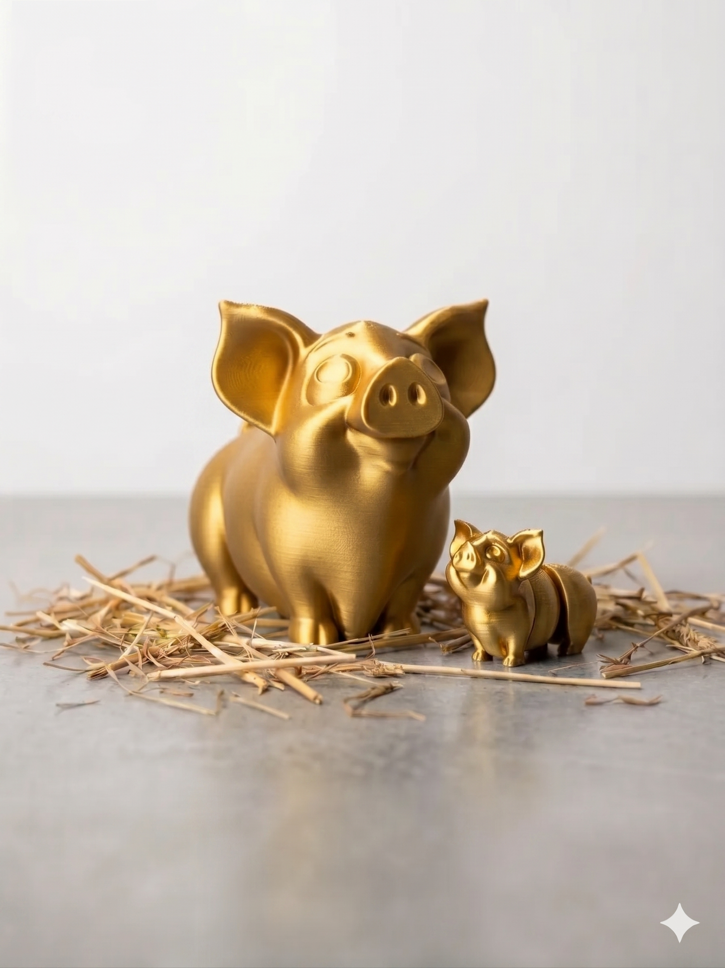 Schweinchen Figur 3D gedruckt – Süße Deko