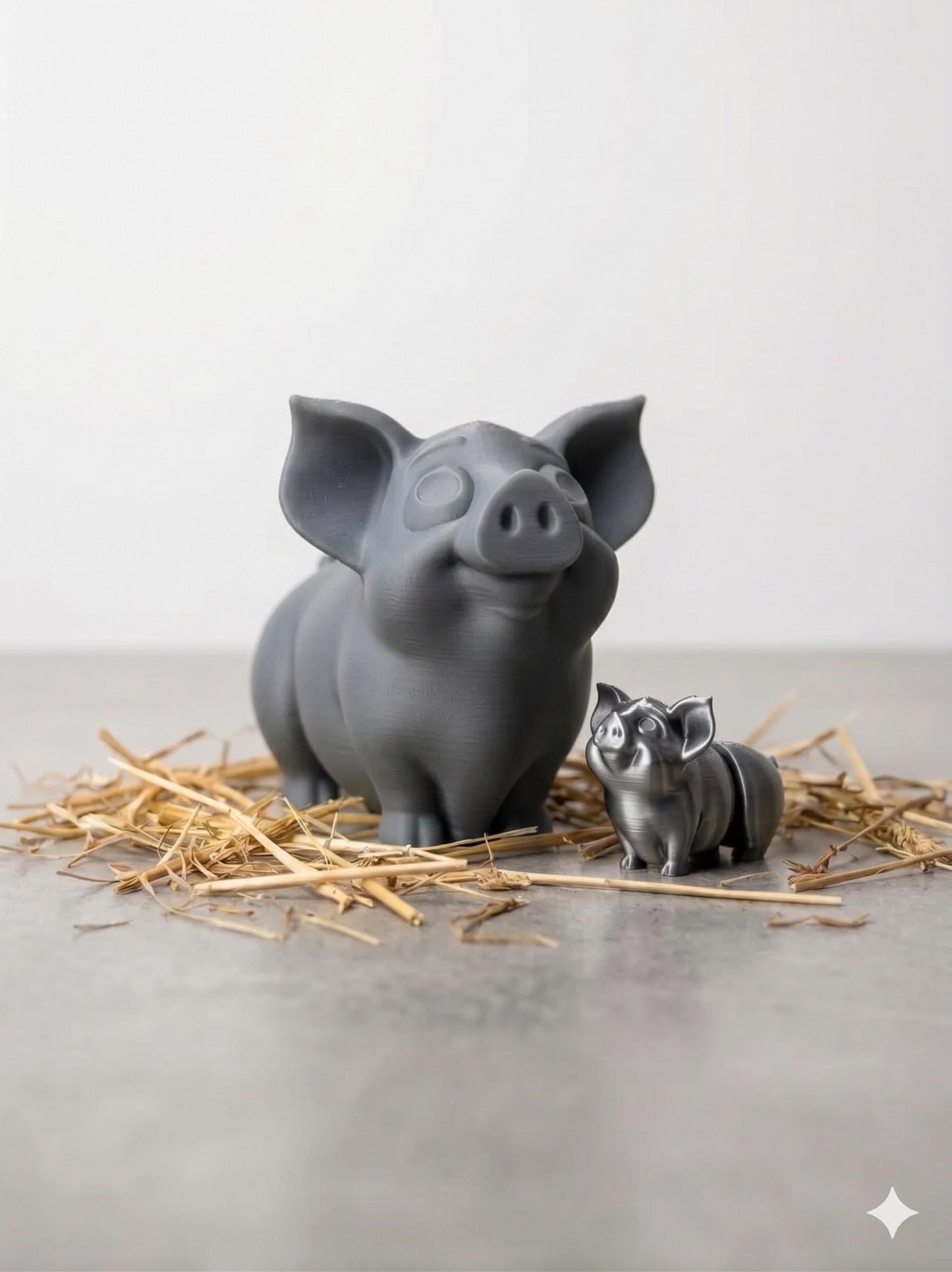 Schweinchen Figur 3D gedruckt – Süße Deko