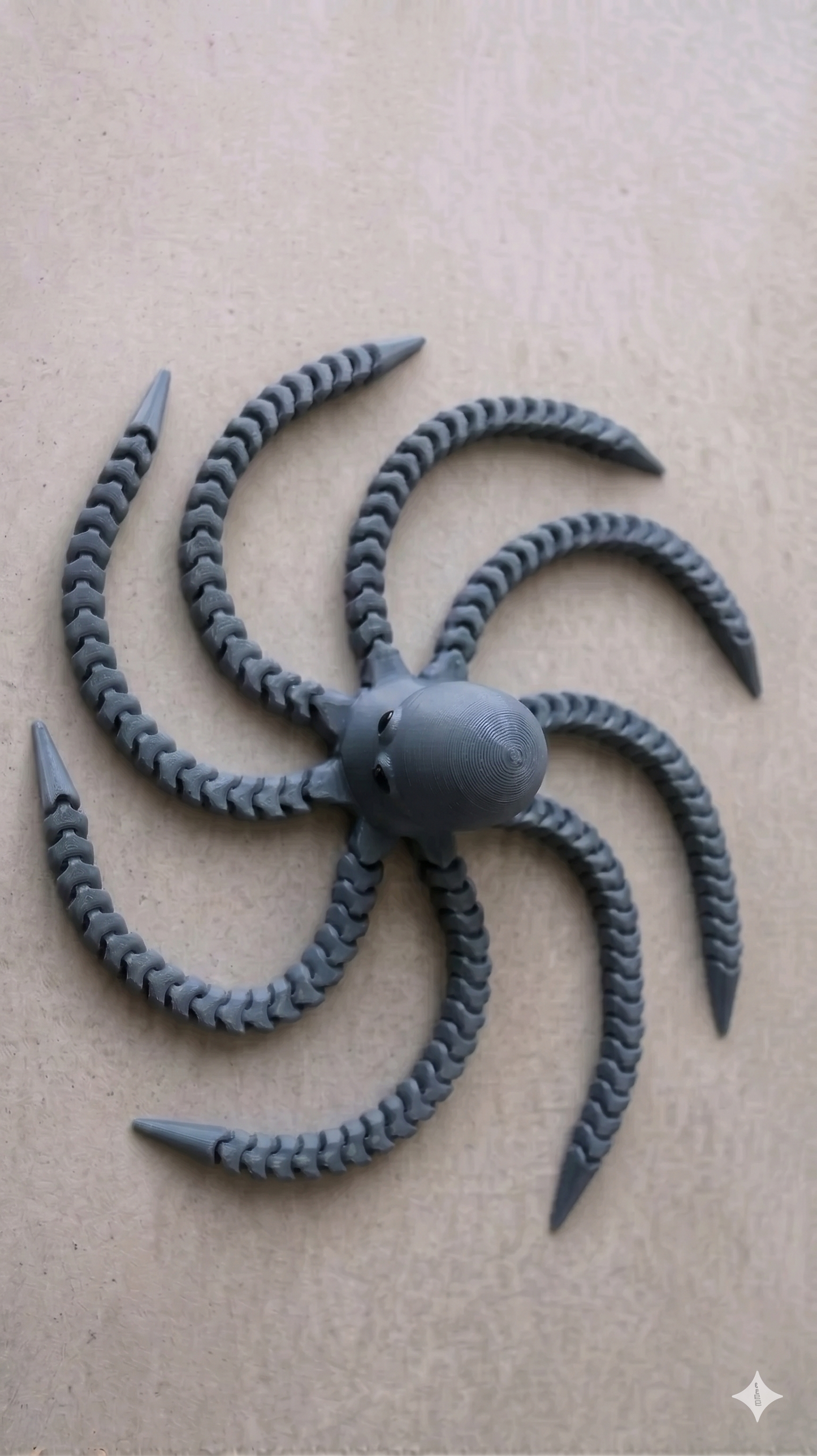Oktopus Figur 3D gedruckt – Flexi Tintenfisch