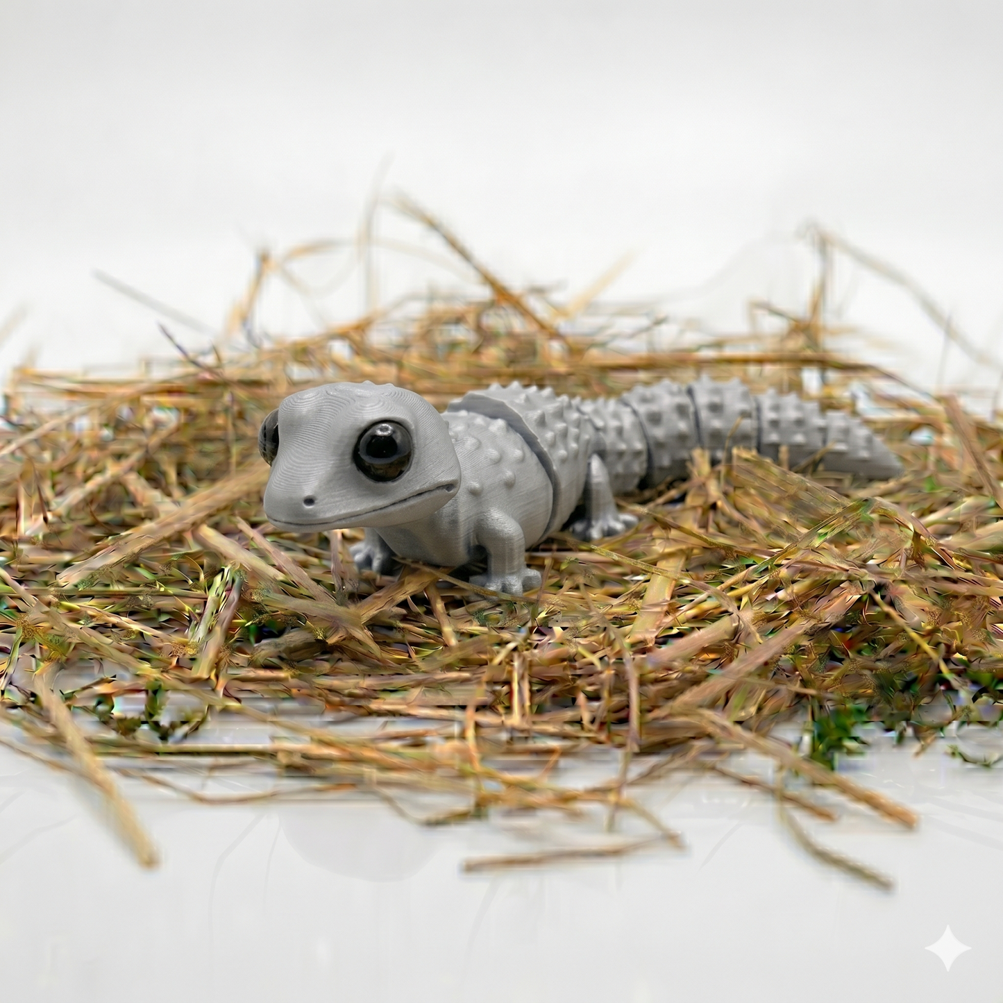 Gecko Figur 3D gedruckt – Bewegliche Tierfigur