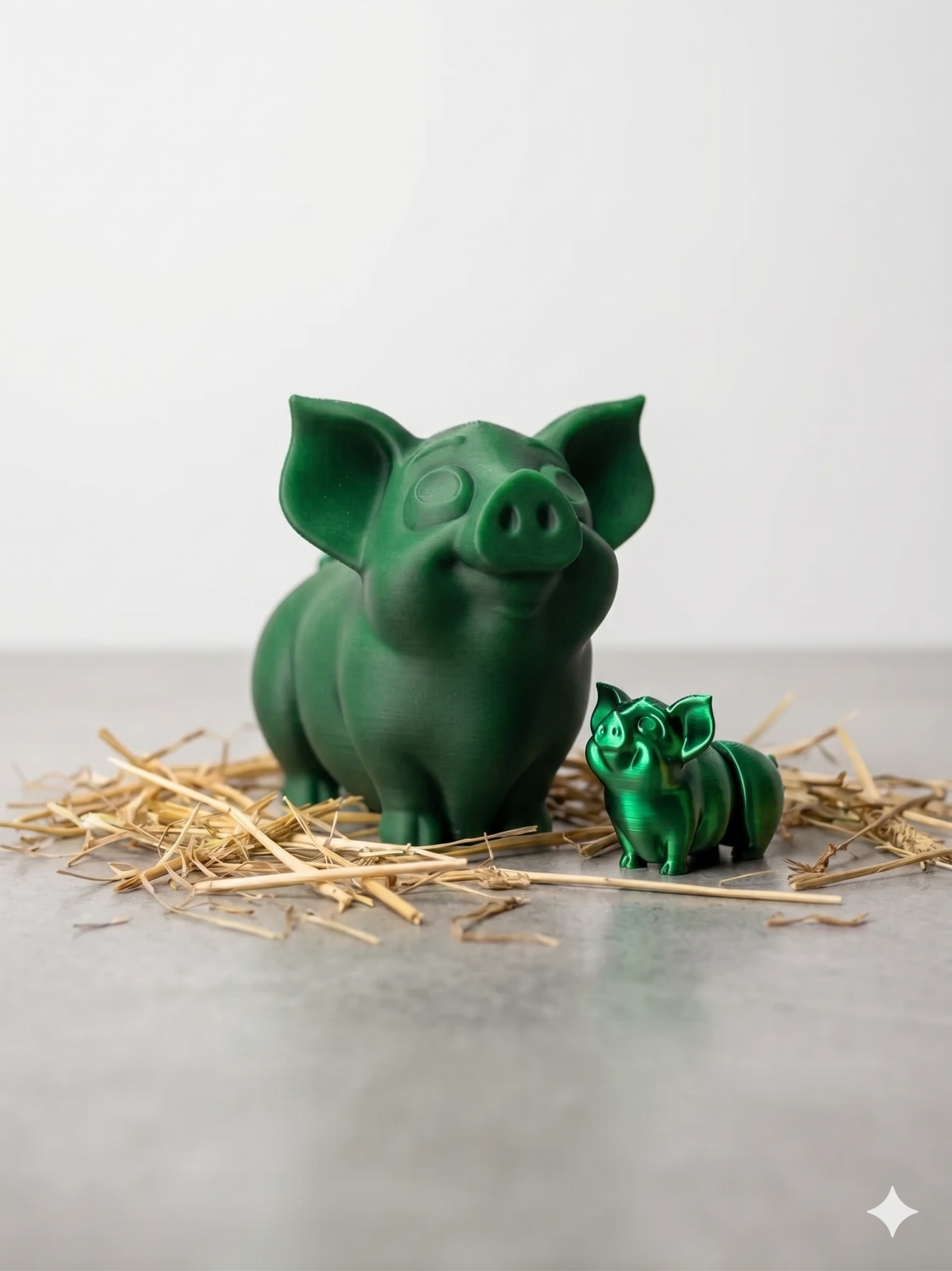 Schweinchen Figur 3D gedruckt – Süße Deko
