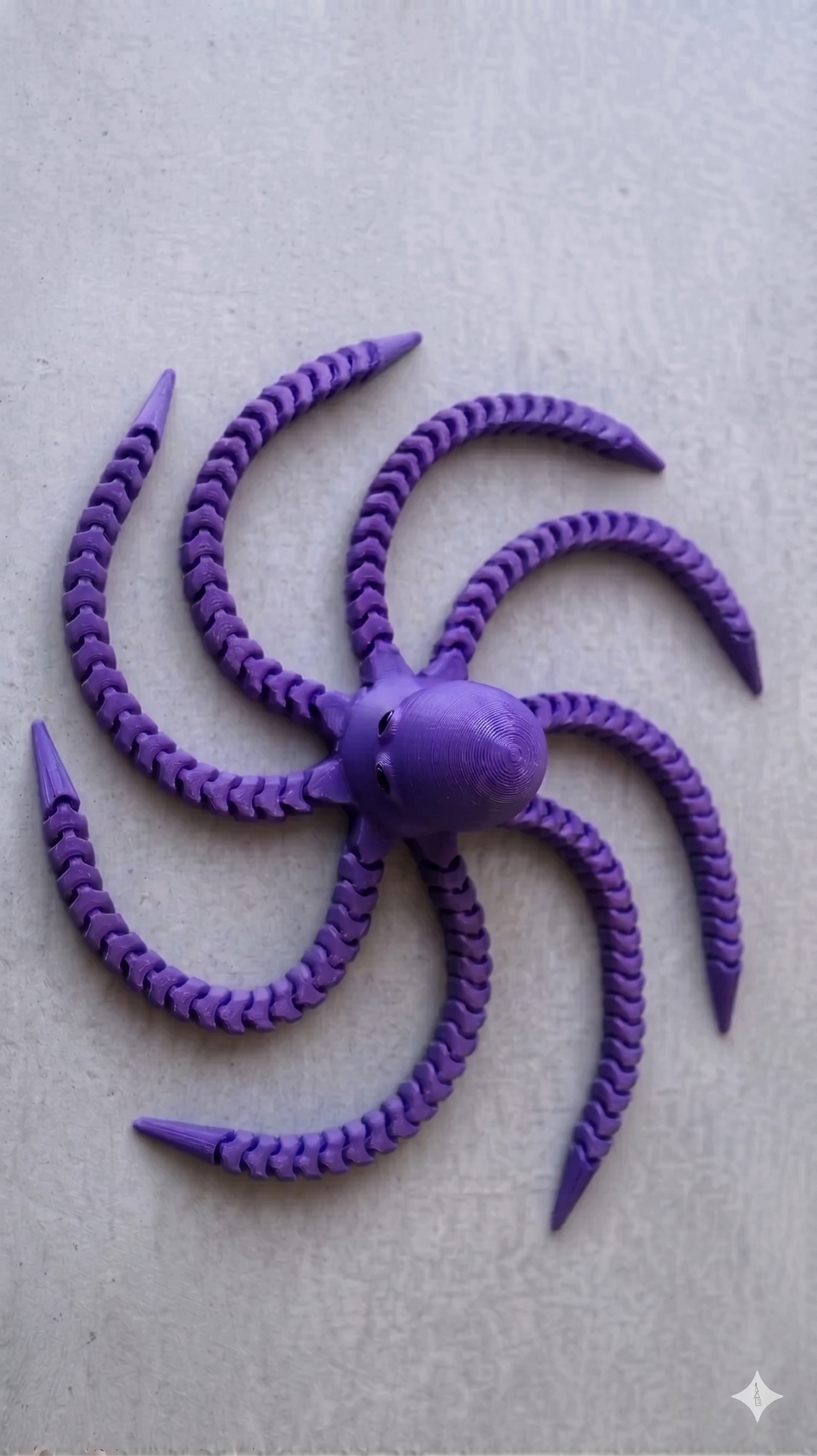 Oktopus Figur 3D gedruckt – Flexi Tintenfisch