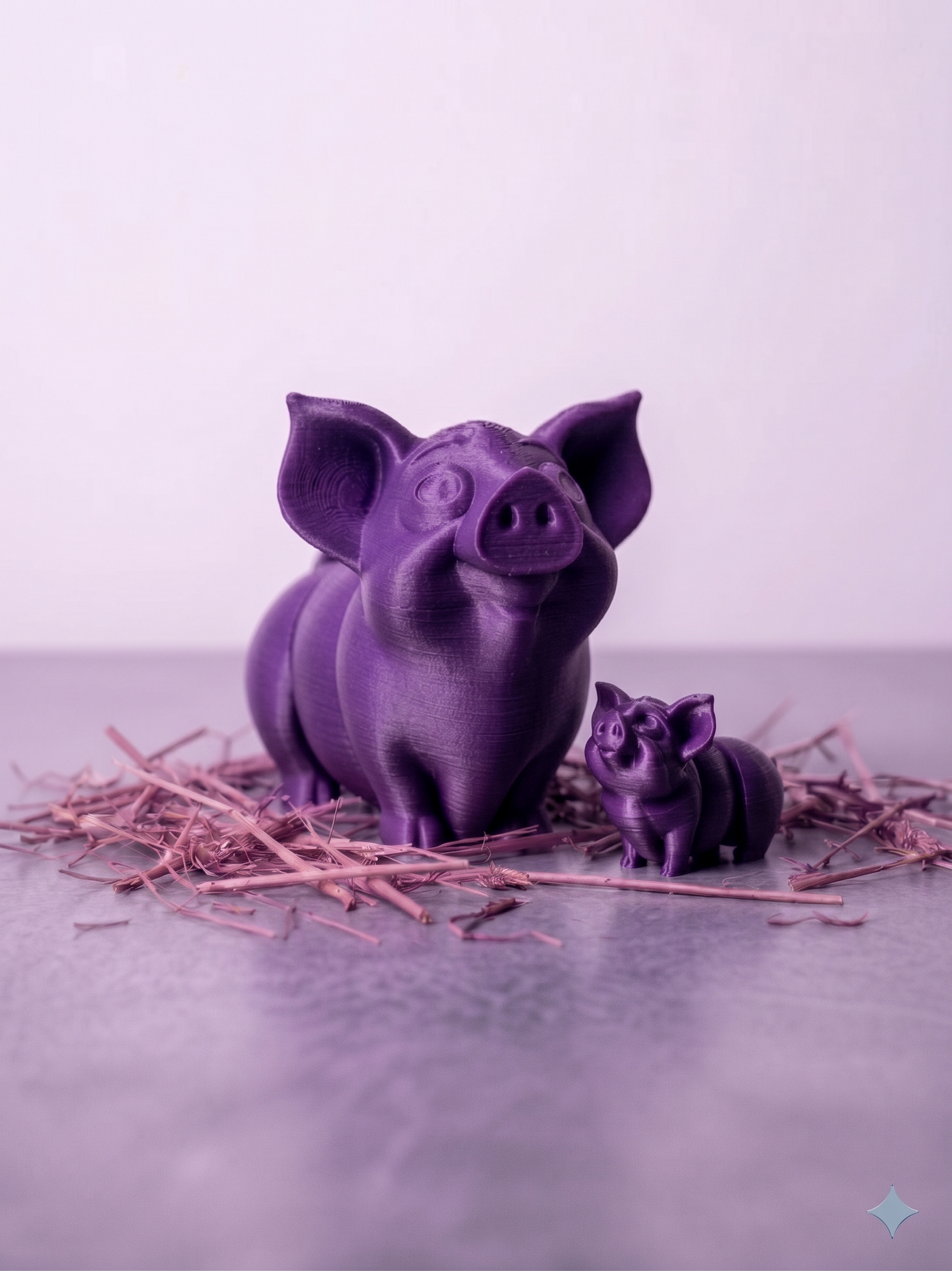 Schweinchen Figur 3D gedruckt – Süße Deko