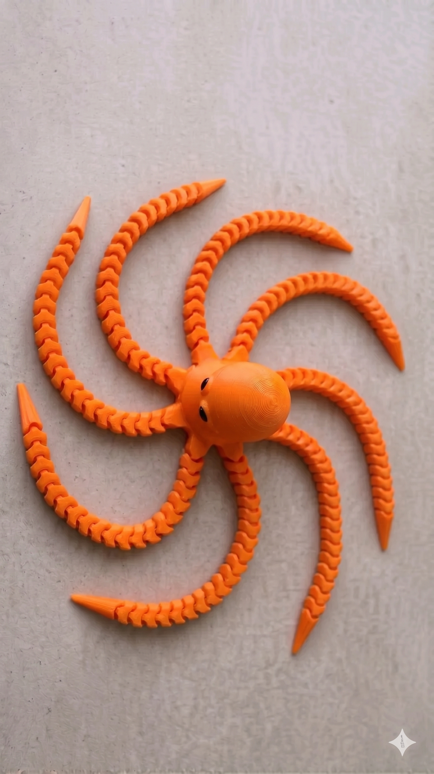 Oktopus Figur 3D gedruckt – Flexi Tintenfisch