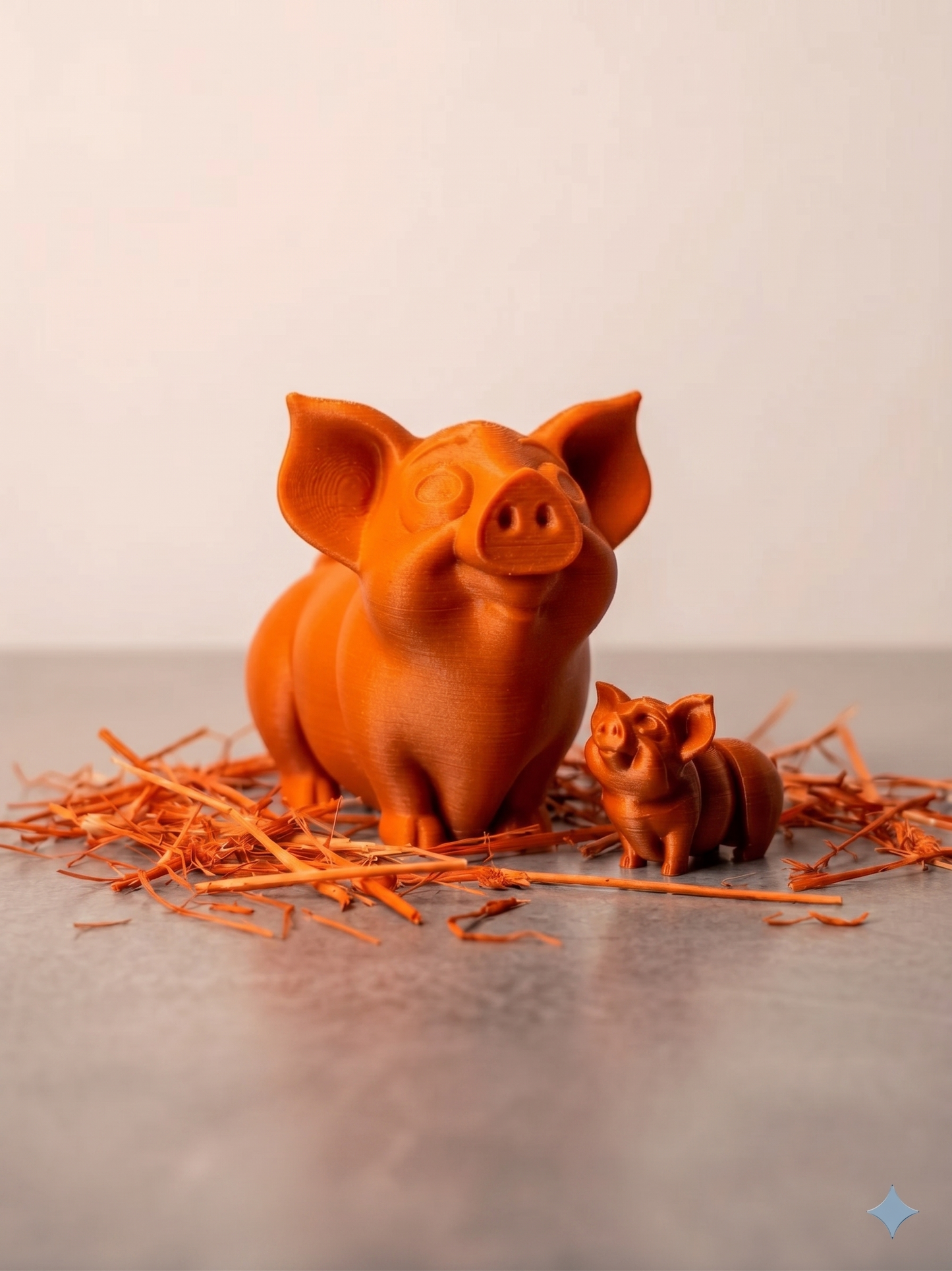 Schweinchen Figur 3D gedruckt – Süße Deko