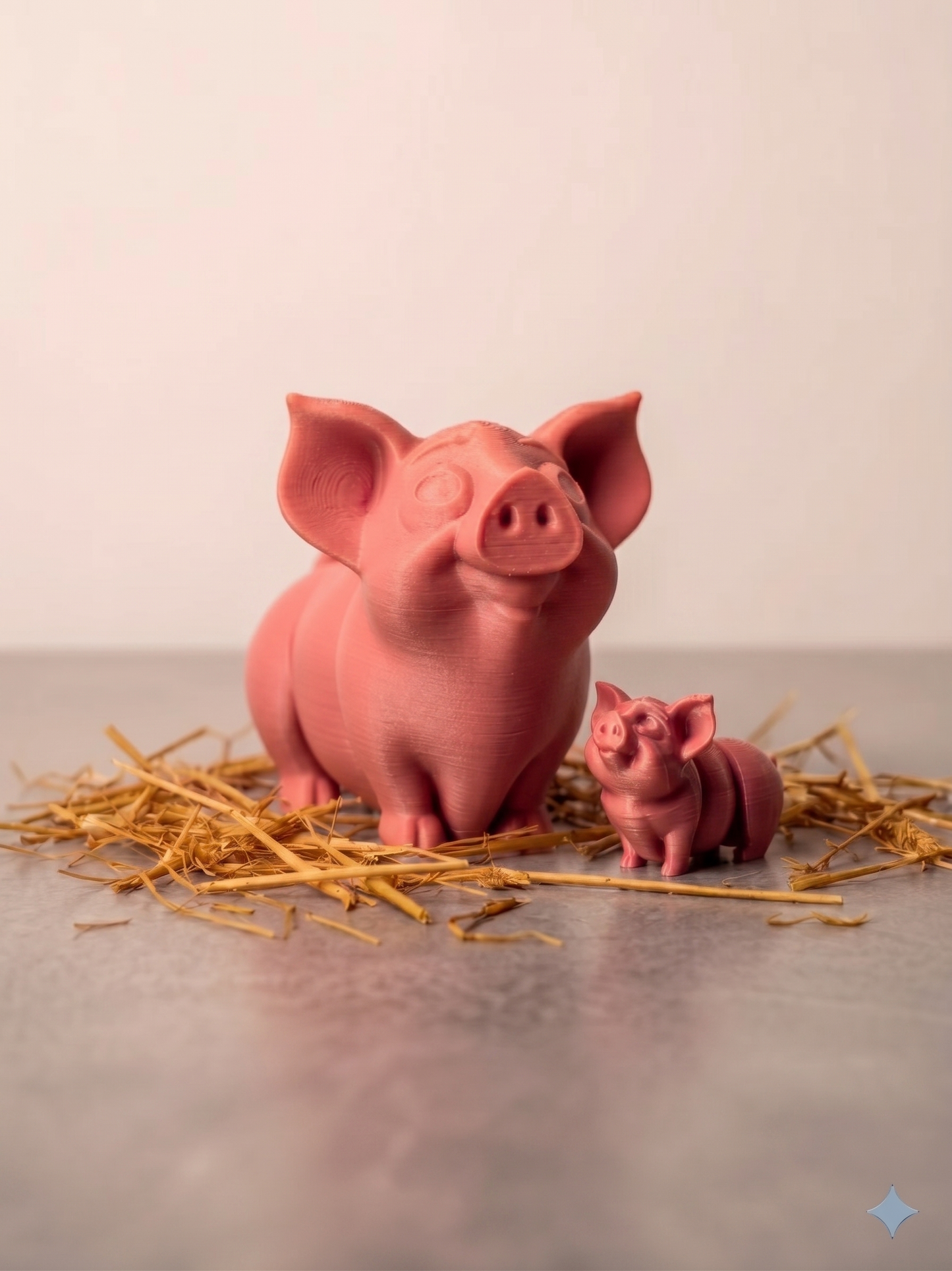 Schweinchen Figur 3D gedruckt – Süße Deko