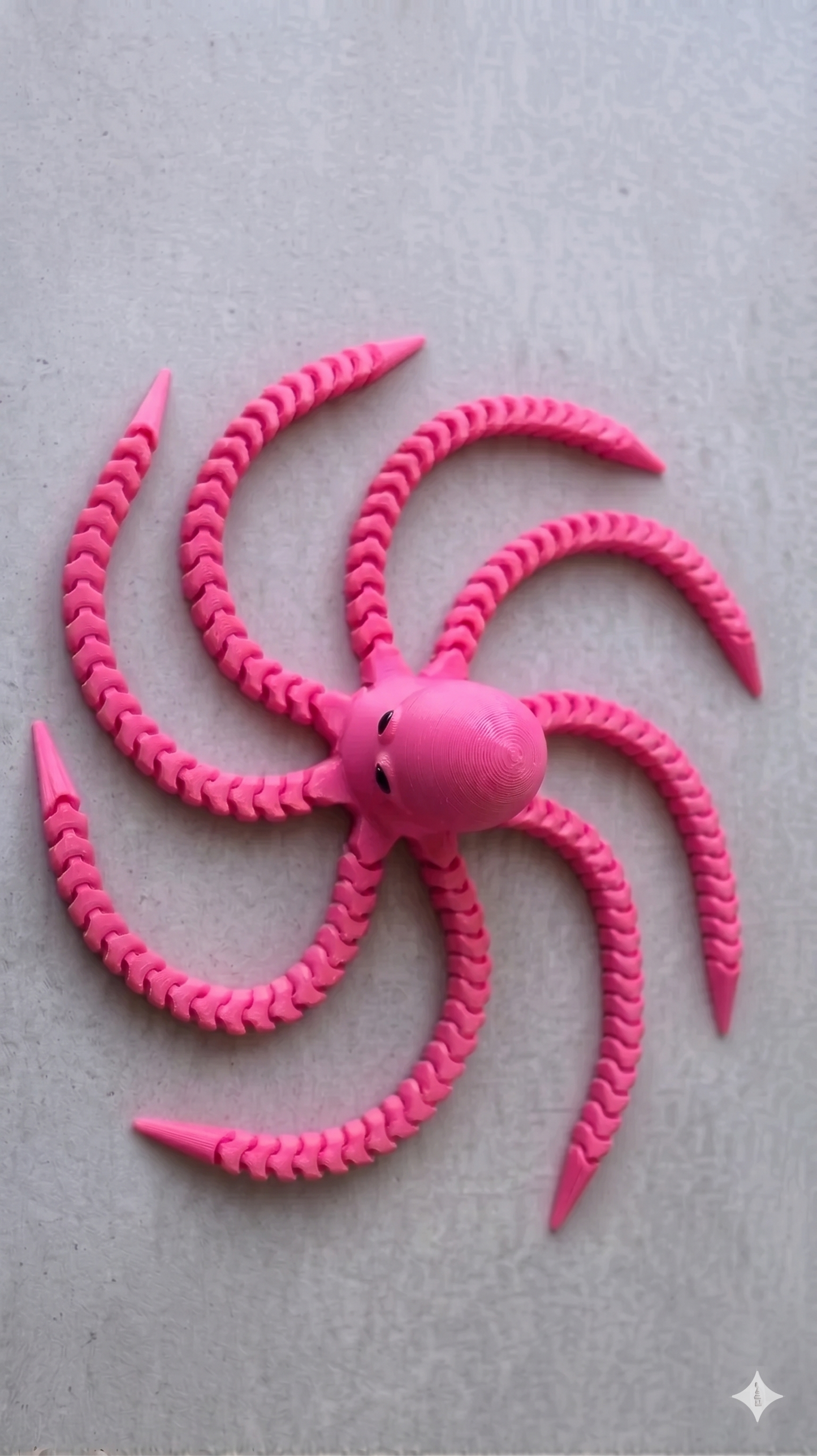 Oktopus Figur 3D gedruckt – Flexi Tintenfisch