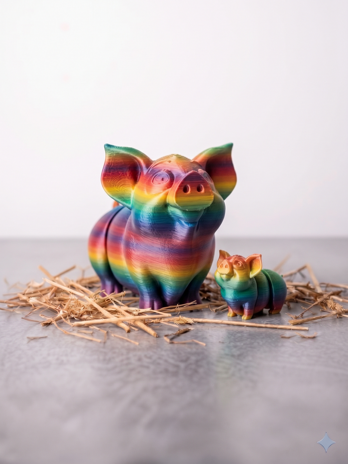 Schweinchen Figur 3D gedruckt – Süße Deko