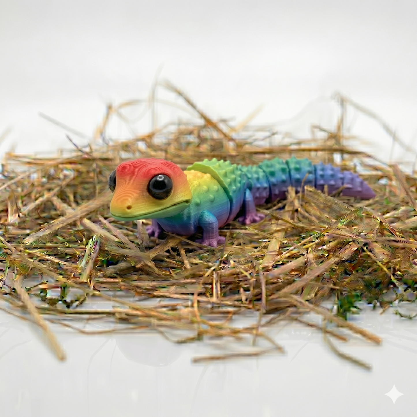 Gecko Figur 3D gedruckt – Bewegliche Tierfigur