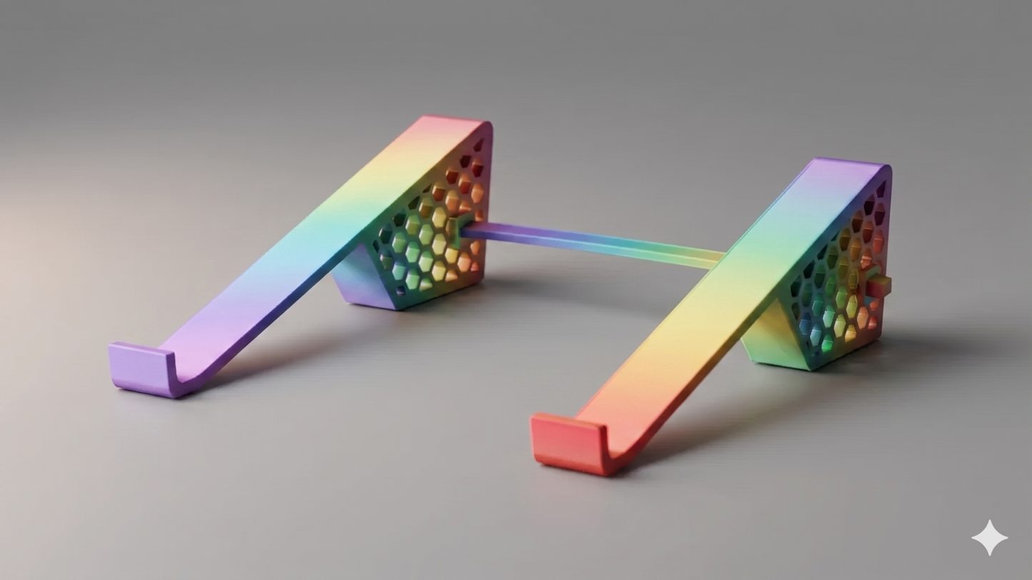 Laptop Ständer 3D gedruckt – Ergonomisch
