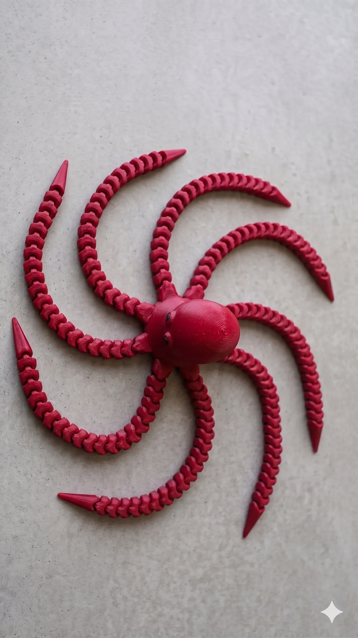 Oktopus Figur 3D gedruckt – Flexi Tintenfisch