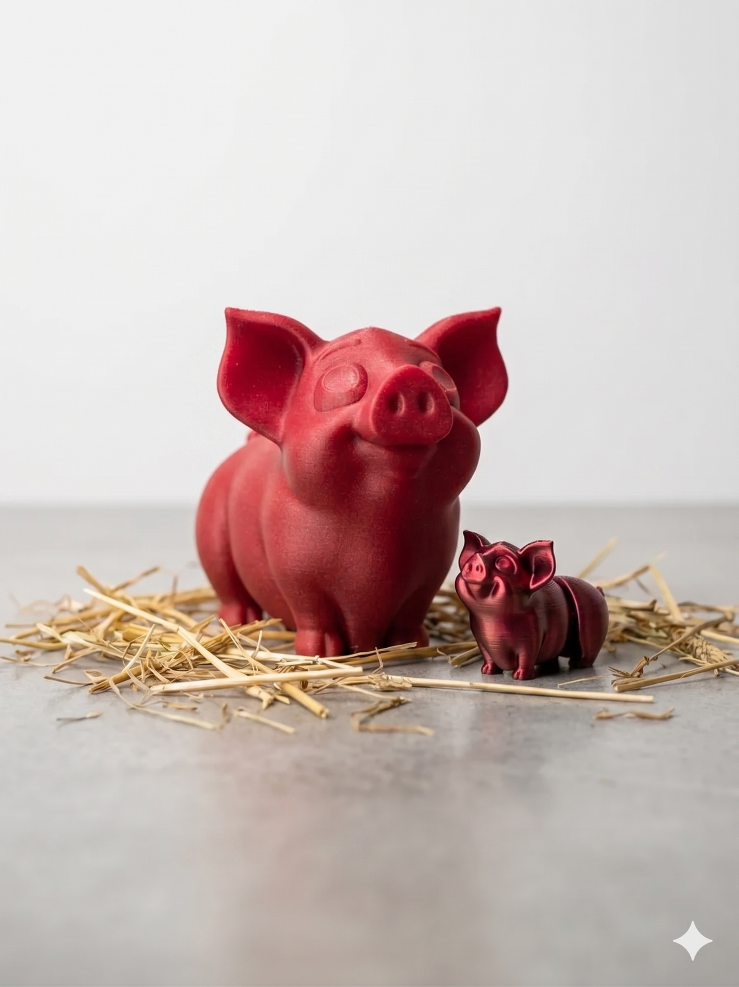 Schweinchen Figur 3D gedruckt – Süße Deko