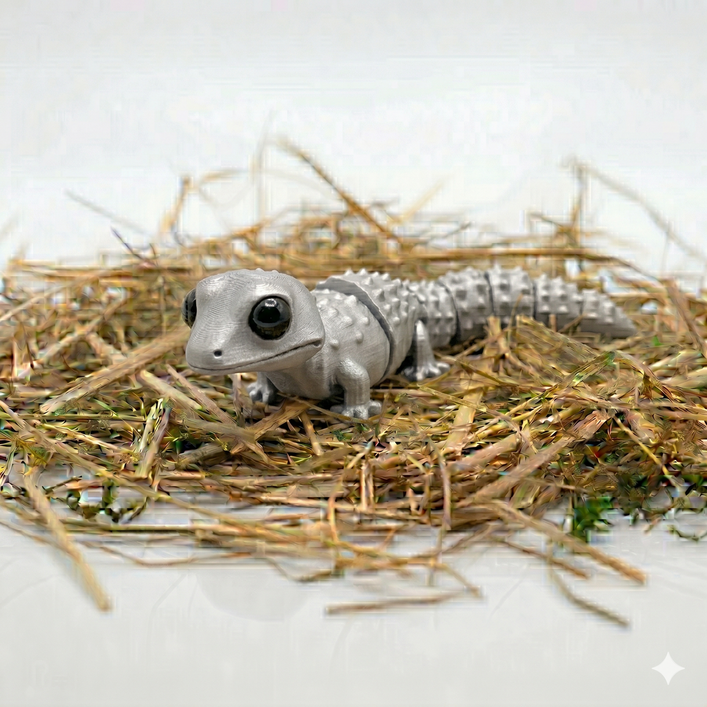 Gecko Figur 3D gedruckt – Bewegliche Tierfigur