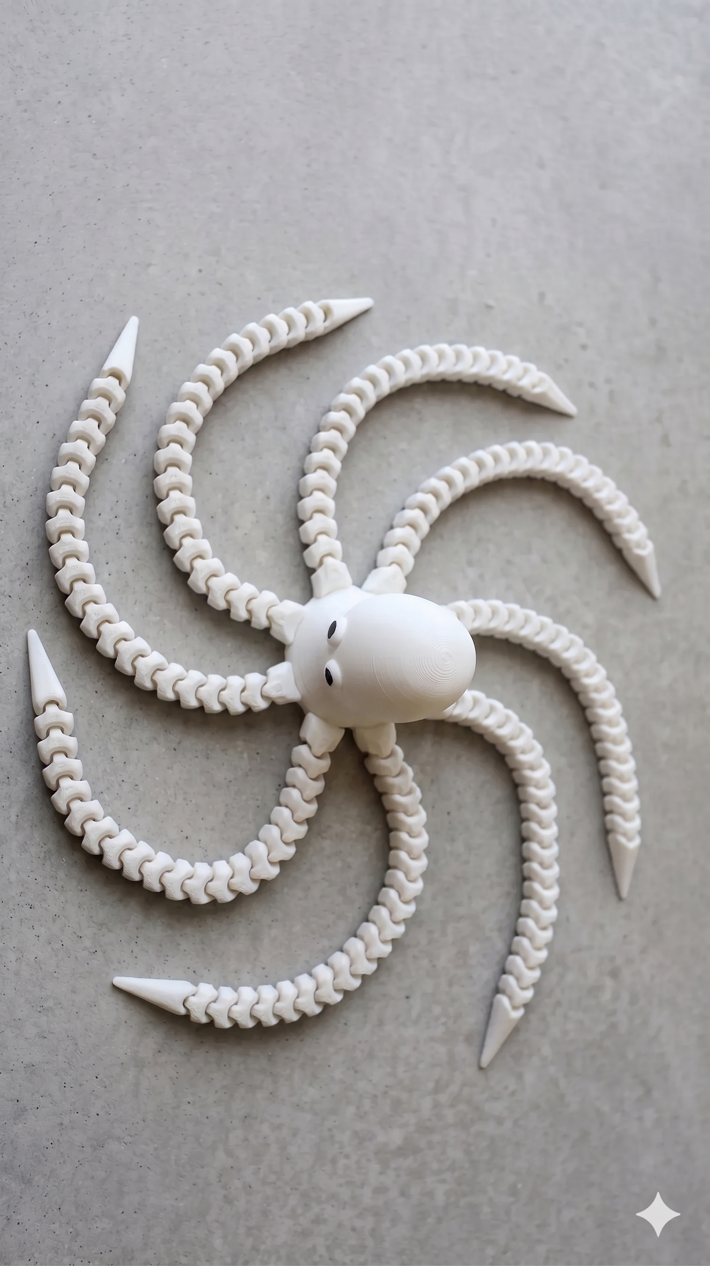 Oktopus Figur 3D gedruckt – Flexi Tintenfisch