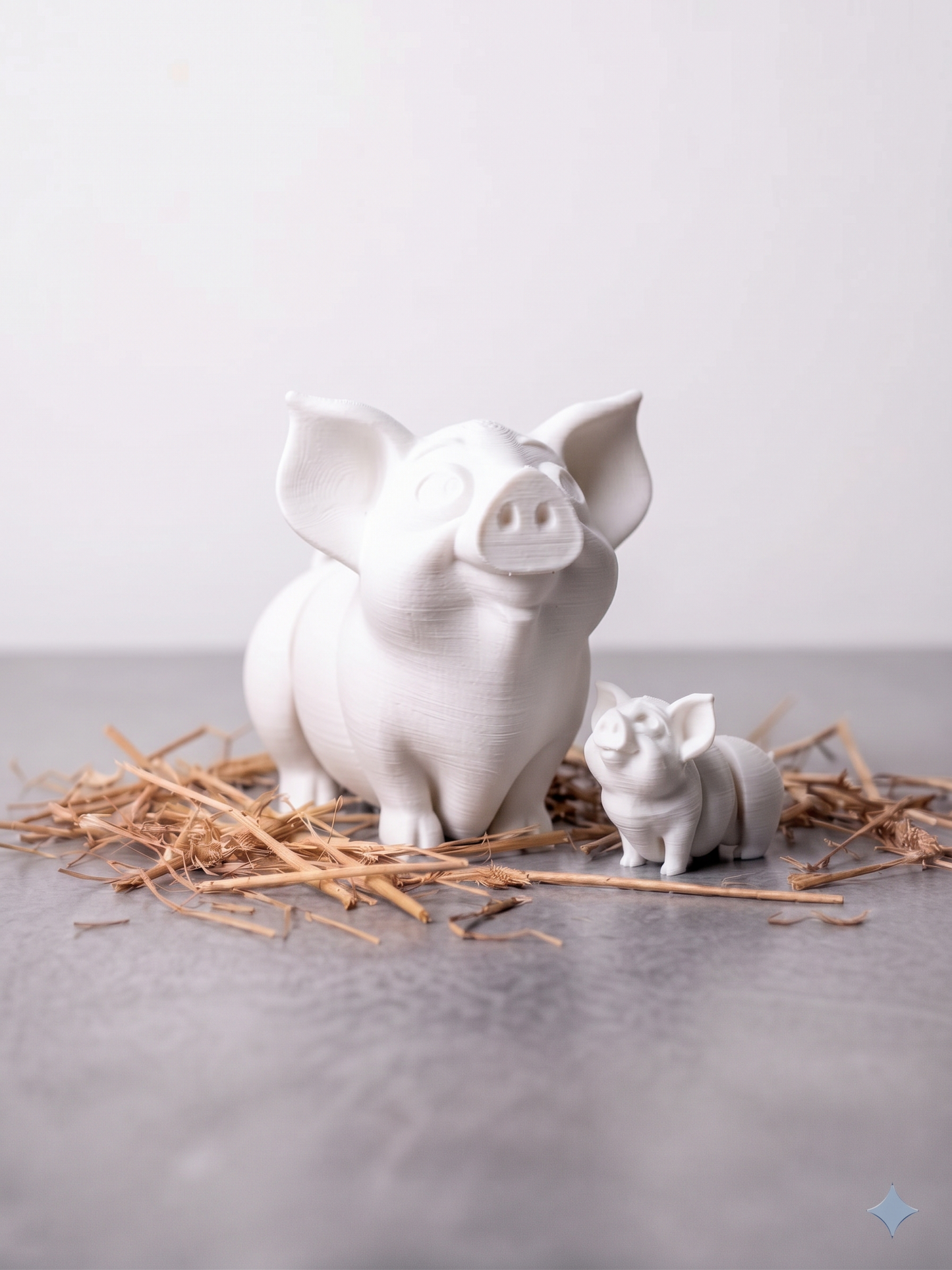Schweinchen Figur 3D gedruckt – Süße Deko